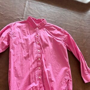 Universal Thread Bright Pink Ladies Button-Down Shirt